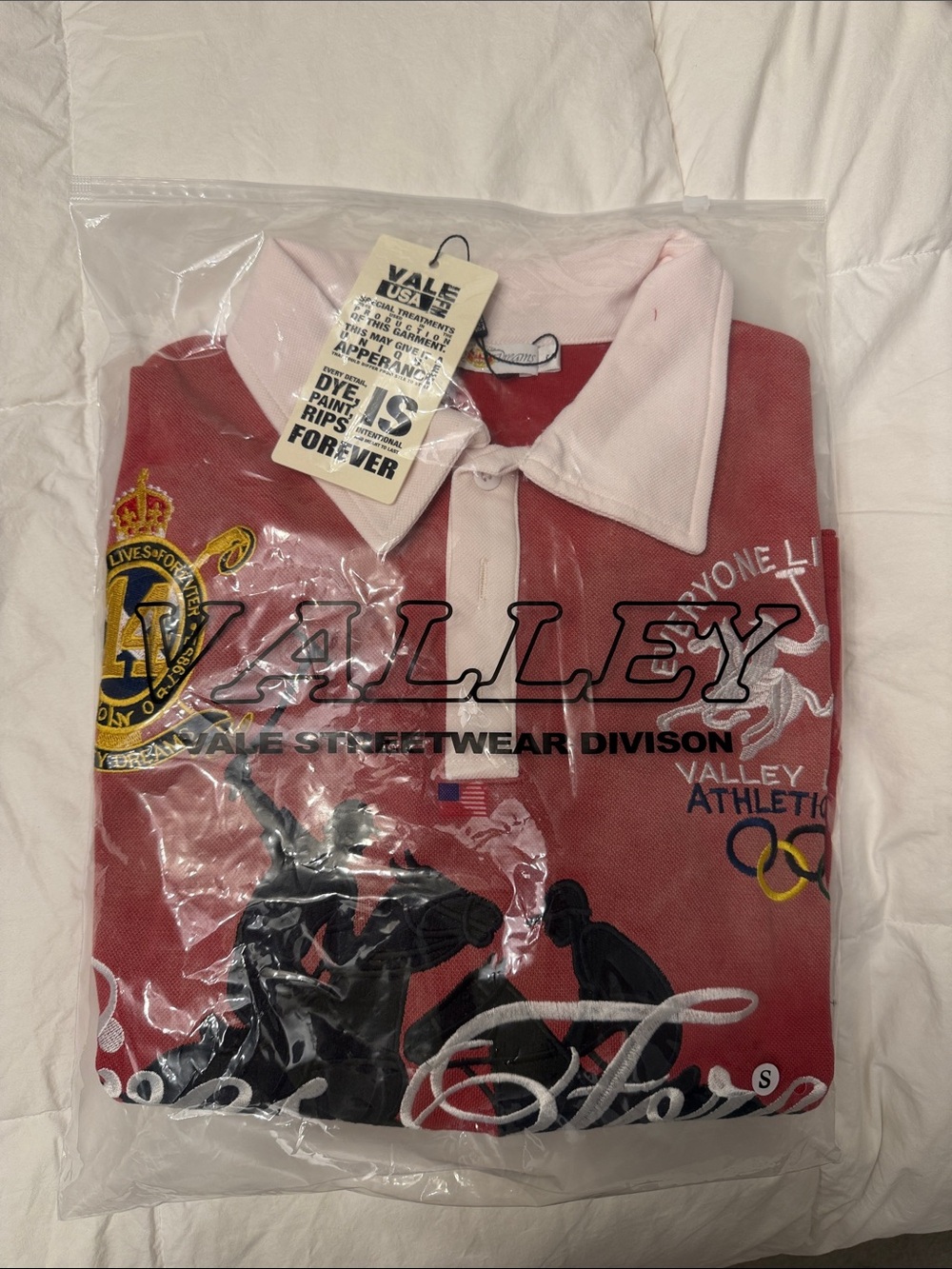 nwt vale forever polo shirt size small